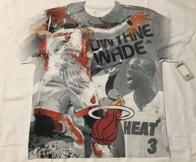 Camiseta gráfica Miami Heat Dwyane Wade XL para hombre nueva con etiquetas Foto 1 de 4