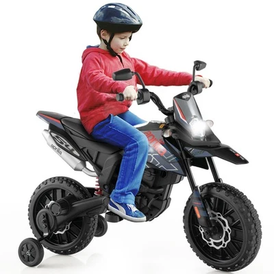 Motocicleta eléctrica Aprilia con licencia 12V para niños con música y luz Foto 1 de 4