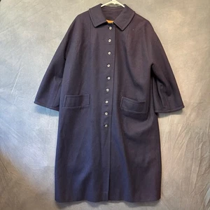 Manteau boutonné vintage années 60 American Way 100% laine made in USA Union Made - Photo 1/18