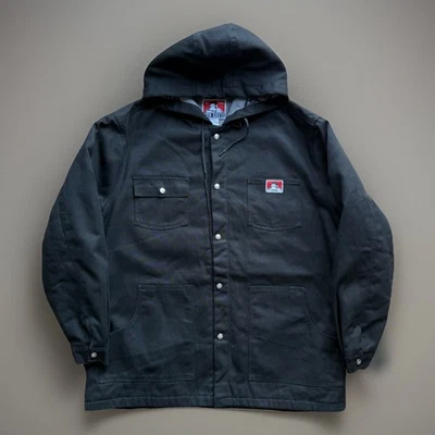 Ben Davis Chore Jacket 2XL Black Heavy Workwear Minimalist Winter Outerwear - Image 1 of 4