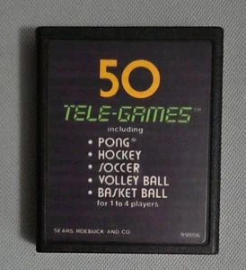 Atari 2600 - Pong Sports 50 Telegiochi - Autentico - Testato - Foto 1 di 6