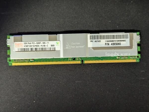 IBM FRU 46C7422 Hynix 43X5060 2GB PC2-5300 DDR2-667MHz ECC  BladeCenter HS21 - Foto 1 di 2