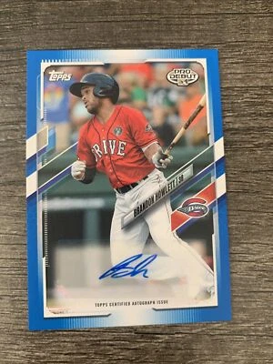 BRANDON HOWLETT #/150 AUTO BLUE 2021 Topps Pro Debut Baseball BP-105 Red Sox - Image 1 of 2