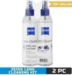 ZEISS Lens Cleaning Solution Kit (8 fl. oz. 2 pk.),  Lens Spray & Microfiber Clo