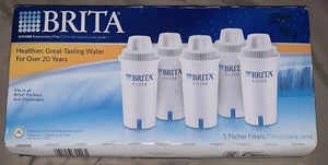 Brita 636011 Standard 5 Replacement Water Filters for Pitchers and Dispensers - Picture 1 of 4