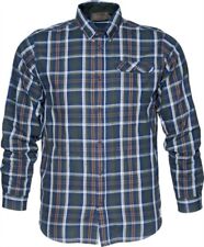 Seeland Gibson Shirt Carbon Blue Check Cotton Country Hunting Shooting Game