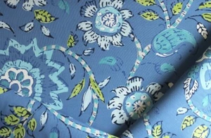Thibaut Sevita In Blue And Green, Thibaut Fabric By The Yard - Picture 1 of 4