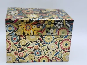 Ricettario vintage latta floreale indice divisorio conservazione oro nonna cottage nucleo MCM - Foto 1 di 4