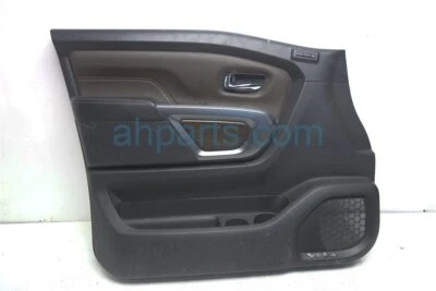 2017-2018 Nissan Titan Xd Platinum Reserve Front Driver Interior Door Panel Trim - Image 1 of 4