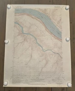 Quinton Oregon and Washington 1971 Original USGS Topographical Topo Map - Picture 1 of 5