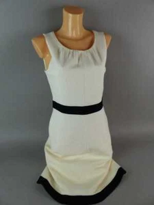 Max Mara Damen Kleid Gr. 38 weiß/schwarz ärmellos Cocktailkleid Davina Neu (WM) - Bild 1 von 8