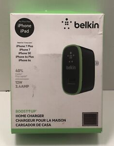 Belkin Boost Up Home and Wall Charger 12W 2.4 Amp iPhone iPad 6 7 SE 6S 7S Plus 