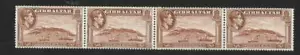 GIBRALTAR, KGV1 1938 DEFINIS, 1d SG 122ab, BOBINA, X 4, CON UNIÓN, CAT £26 - Imagen 1 de 1