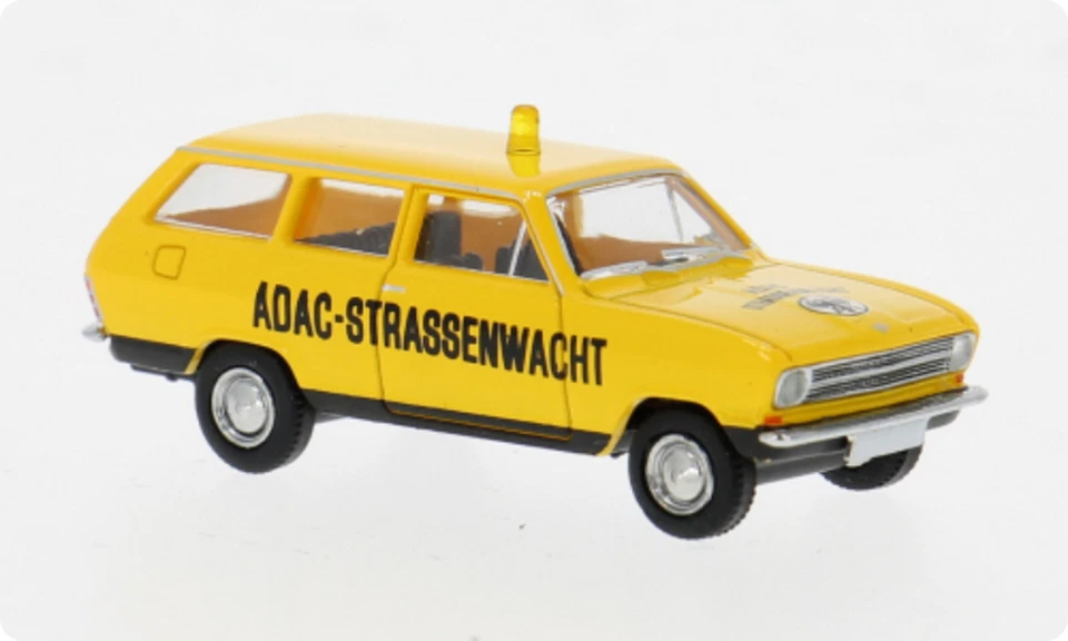 Brekina 20437 Opel Kadett B Caravan, 1965, ADAC-STRASSENWACHT, H0, Nuovo 2025 - Immagine 1 di 1