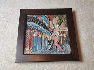 Kay Glenn handgeschnitzte Straßenszenen Piratengasse New Orleans Holzgraph gerissen - Bild 1 von 15