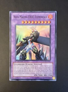 Yu-Gi-Oh! Super Rare Ita Neos Magma Elemental Hero 1st Edition Lcgx-it064 Fusion - Picture 1 of 4