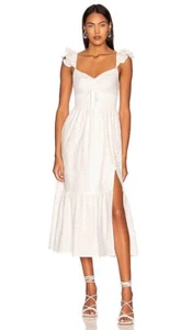 Rays for Days Clarissa Dress Cream Eyelet Maxi Boho S NWT $216 - Picture 1 of 4