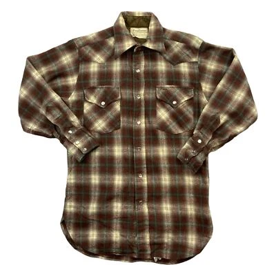 VTG USA PENDLETON HIGH GRADE WESTERN WEAR CANYON SHIRT WOOL ROCKABILLY 34”(38)XS - Image 1 of 4