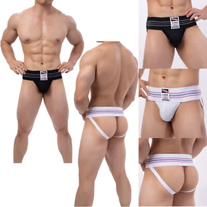 Sexy Mens Athletic Supporter Sports Briefs Backless Jockstrap Underwear Lingerie - Picture 1 of 17