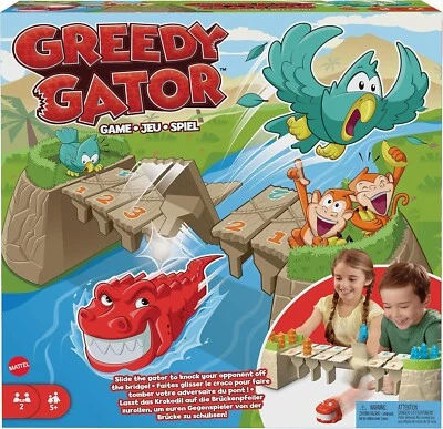Greedy Gator Mattel Games Kids Game Family Baord Games Fun - Image 1 of 4