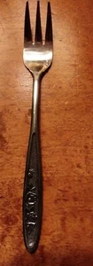 Vintage Ekco Eterna COUNTRY GARDEN Seafood Cocktail Oyster Fork Beautiful - Picture 1 of 7