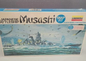 Vintage Lindberg 843, Musashi Japanese Battleship Sealed - Picture 1 of 5