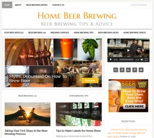 * HOMEBREWING CRAFT BIER BRAUEN * Blog-Website-Geschäft zum Verkauf AUTO-UPDATEING - Bild 1 von 3