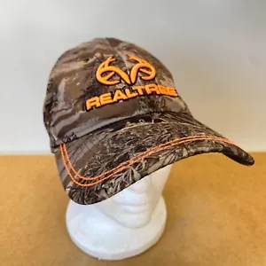 RealTree Camo Camouflage Signature Stretch L/XL Flex Fit Hat Hunting Orange - Picture 1 of 8