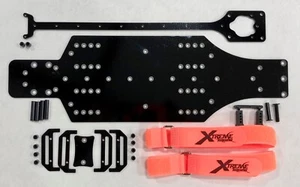 XTREME RACING TRAXXAS RUSTLER / SLASH NEGRO G-10 CHASIS VELOCIDAD RESISTENCIA CARRERAS RTR - Imagen 1 de 7