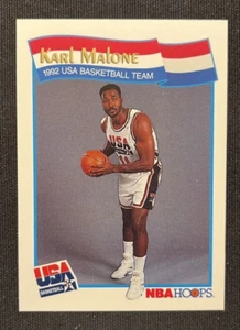 1991-92 NBA Hoops McDonald's Baloncesto #56 Karl Malone Equipo EE. UU. - Imagen 1 de 2