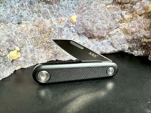 Sanrenmu 325S Slipjoint Minimesser Schlüsselanhänger G10 Schwarz - Picture 1 of 3