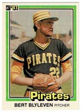1981 Donruss Bert Blyleven #135 Pittsburgh Pirates HALL OF FAME