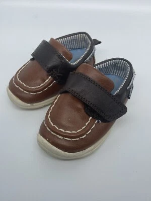 Carters Baby Boys Brown & black Boat Shoes Size 3 Infant NWOT - Image 1 of 4