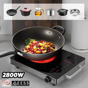 Electric Ceramic Cooktop Stove Hob Plate Kitchen Cooker 3 Cooking Modes 2800W - Picture 1 of 10