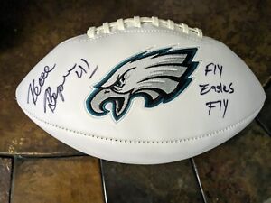 Keith Byars Autographed Philadelphia Eagles Football - Beckett