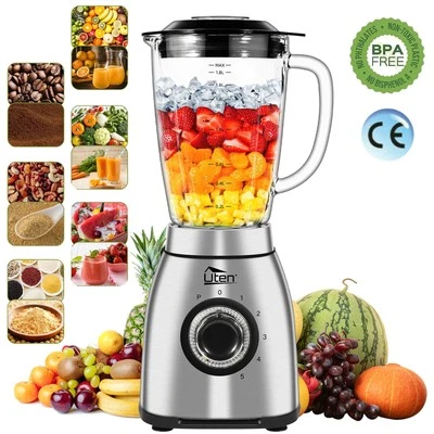 UTEN 2L Standmixer Smoothie Maker Mixer Blender Kaffeemühle Milchshaker Edelstahl