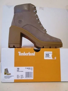 Timberland Mujer Allington Heights 6" Cuero Medio Encaje Bota Taupe/Gris Talla 10 - Imagen 1 de 6