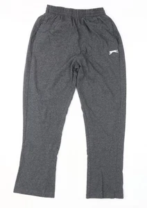 Slazenger Men's Grey Sweatpants Size S - Regular Fit Elastic Waist - Picture 1 of 12