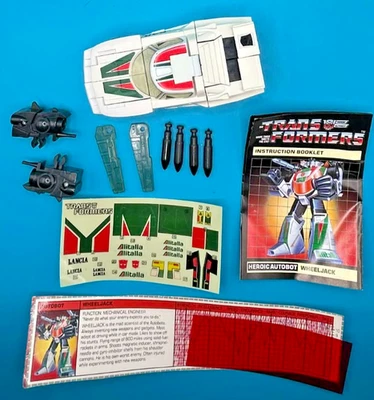 1984 WHEELJACK  100% COMPLETE w/TECH SPEC  G1 TRANSFORMERS UNUSED HIGH GRADE - Image 1 of 4