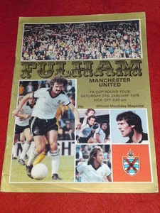 PROGRAMA - FA 4th Rd - Fulham v Manchester United - 27 de enero 1979 - Imagen 1 de 1