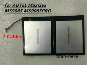 5500mAh New Original Battery for AUTEL MaxiSys MS908S MS908SPRO 7 Cables - Photo 1 sur 2
