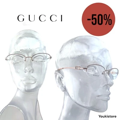 GUCCI occhiali da vista GG 2709 HR3 STRASSS TAINLESS STEEL eyewear M.in Italy CE - Imagen 1 de 4