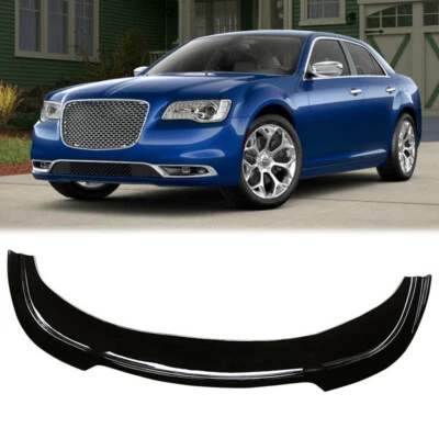1PC Front Bumper Lip For 2015-2023 Chrysler 300 RT Spoiler Splitter Gloss Black Foto 1 de 4