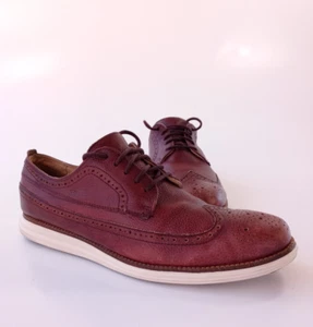COLE HAAN Grand OS Lace-Up Cognac Color Tone Casual Shoes Size 10.5M C23440 E - Picture 1 of 15