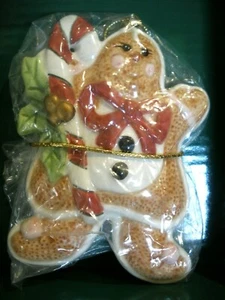 NEW~FITZ & FLOYD HEIRLOOM ORNAMENT~SUGAR PLUM CHRISTMAS~GINGERBREAD MAN - Picture 1 of 4