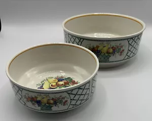 Villeroy & Boch BASKET 2pc Round 8.5”x3.5” & 6.75”x2.75” Vegetable Serving Bowls - Picture 1 of 12