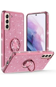 Samsung Galaxy S21 Case, Cute Glitter Bling Diamond Rhinestone Bumper New - Photo 1 sur 4