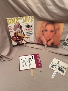 Upcycling Vintage Vinyl Schallplatte Cover Kunst Hand Fans 5er Pack, Festival, Party Gastgeschenk - Bild 1 von 4