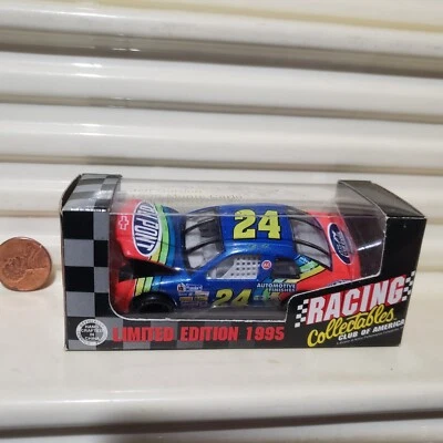 Action Racing 1/64 #24 JEFF GORDON DUPONT COCA COLA Hood OPEN 1995 Monte Carlo - Image 1 of 4