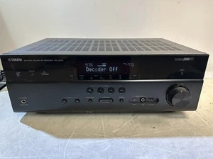 YAMAHA NATURAL SOUND AV RECEIVER RX-V575 AIRPLAY 5 HDMI MHL WORKS NO REMOTE - Picture 1 of 4